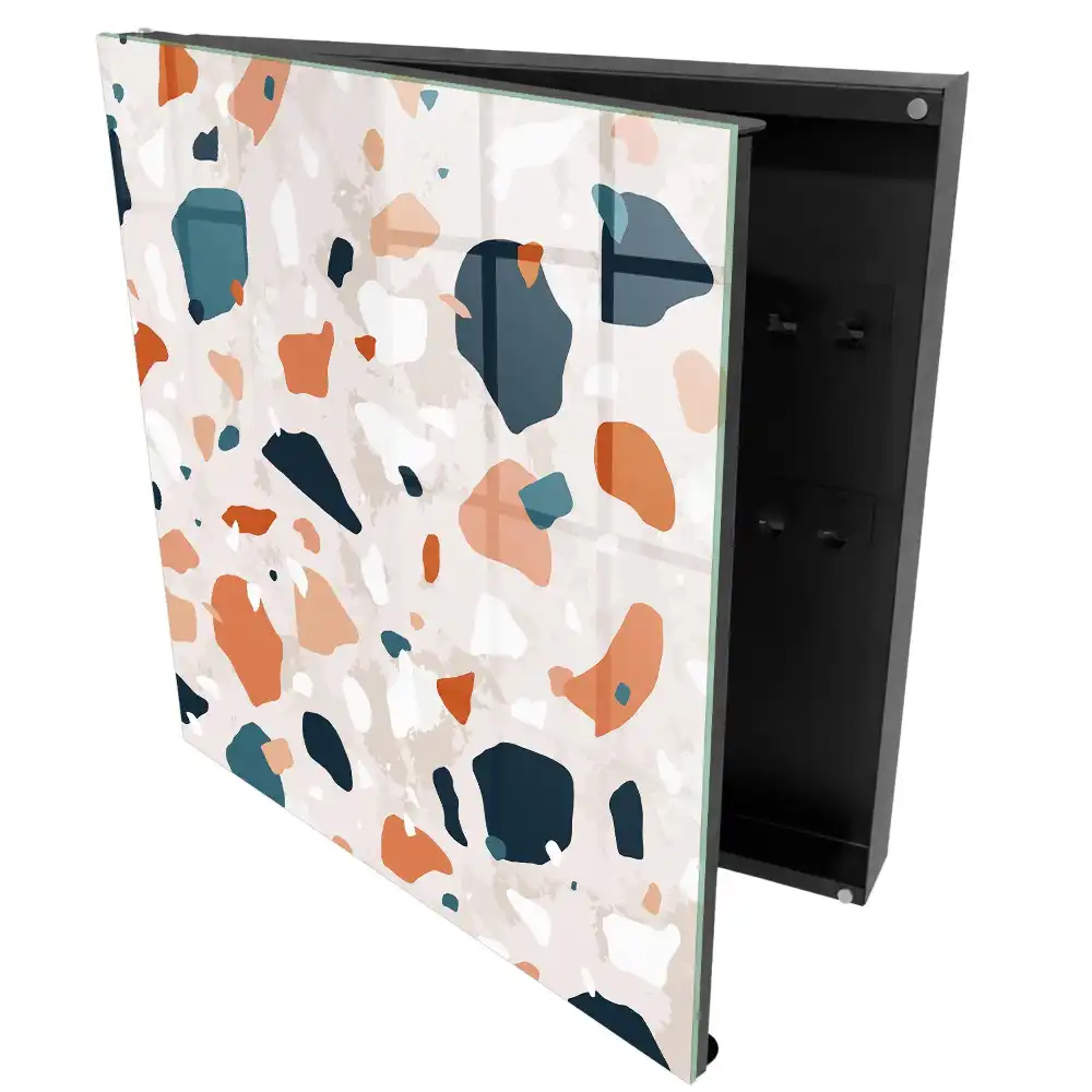 Dulap pentru chei cu design abstract și pete de culoare dinamice