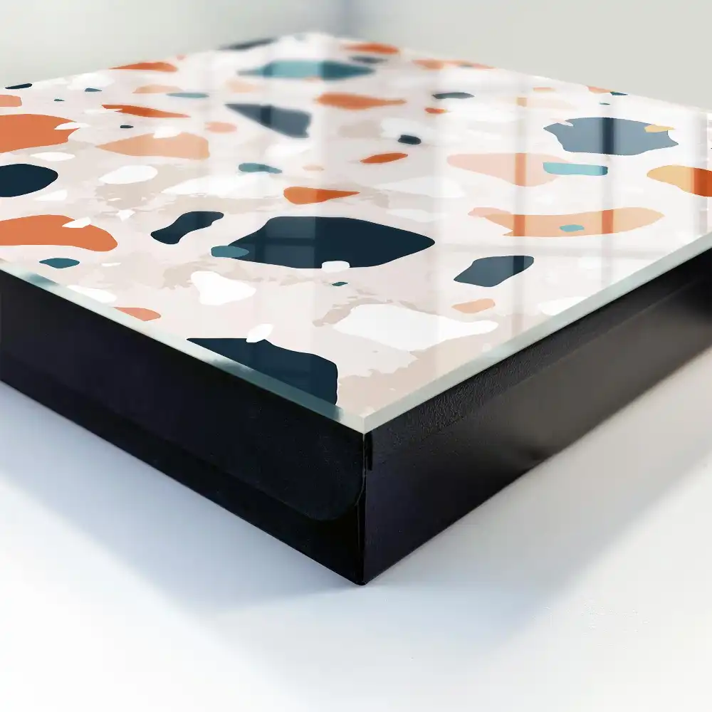 Dulap pentru chei cu design abstract și pete de culoare dinamice