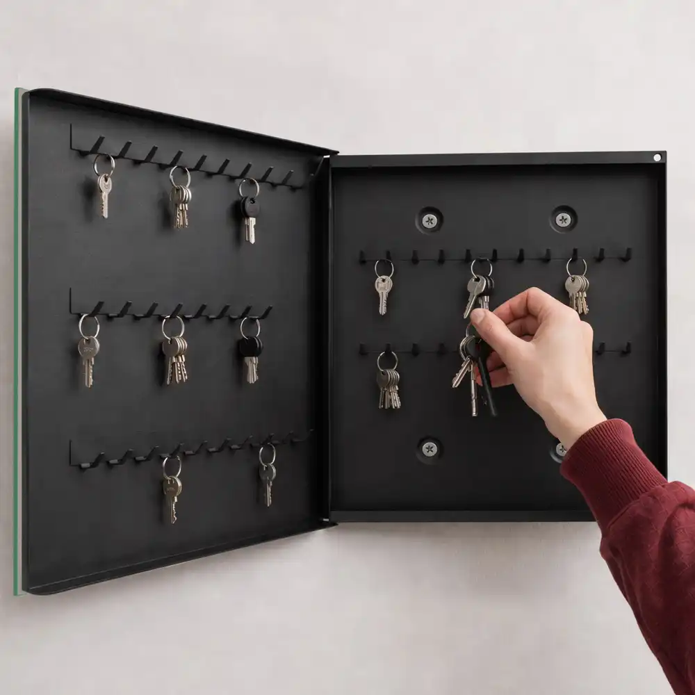 Casetă pentru chei cu sculptură detaliată