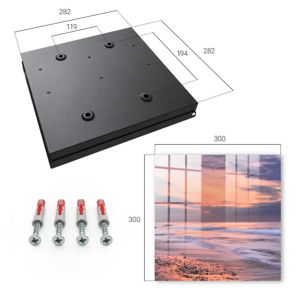 Dulapior pentru chei cu design apus de soare romantic peste mare