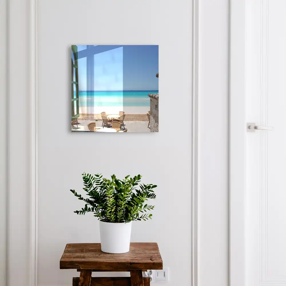 Casetă de chei cu design marin albastru
