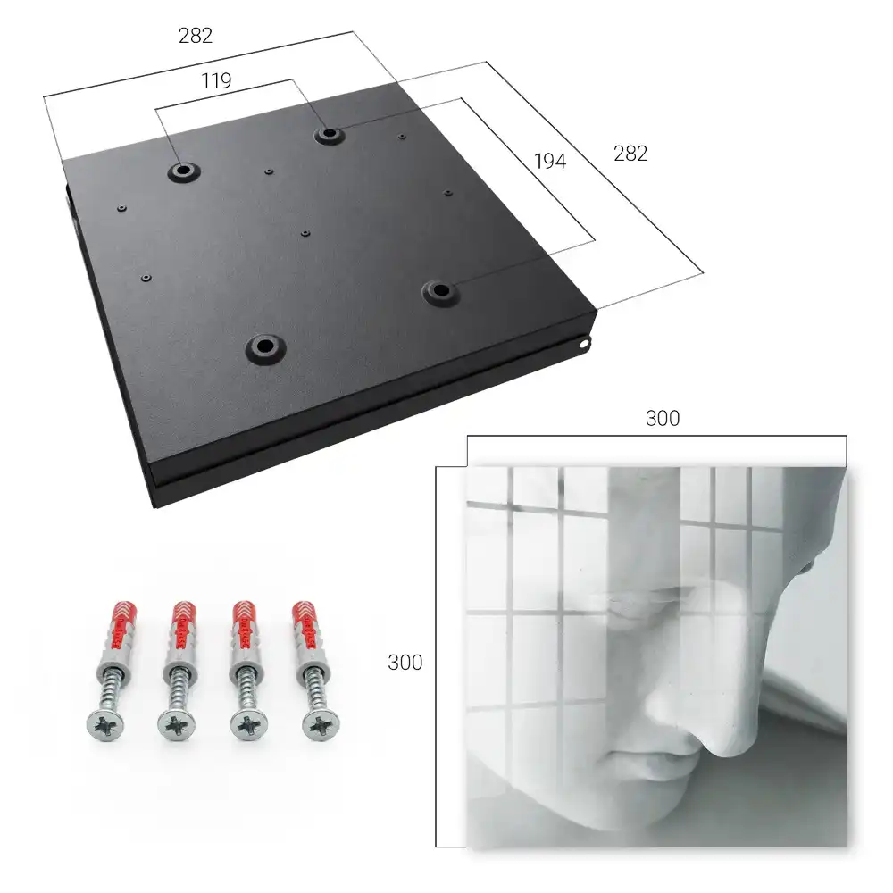 Dulapior pentru chei cu design sculptat elegant
