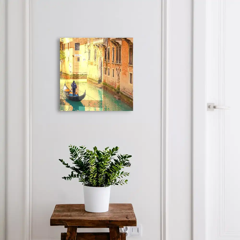 Dulapior pentru chei cu design italian cu gondolier și clădiri