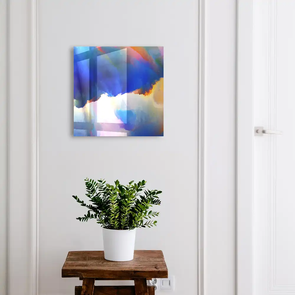 Dulap pentru chei cu design multicolor armonios