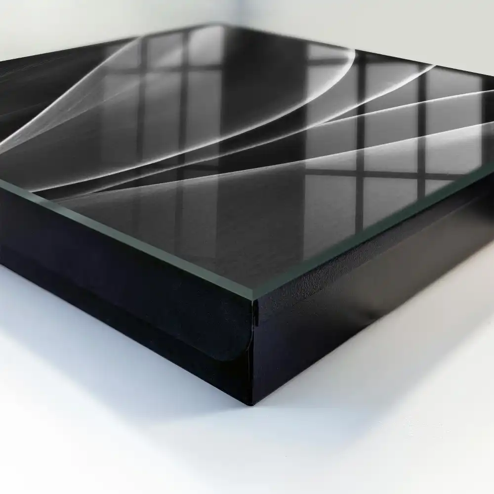 Suport de chei pentru perete cu model de frunze în alb și negru cu design elegant