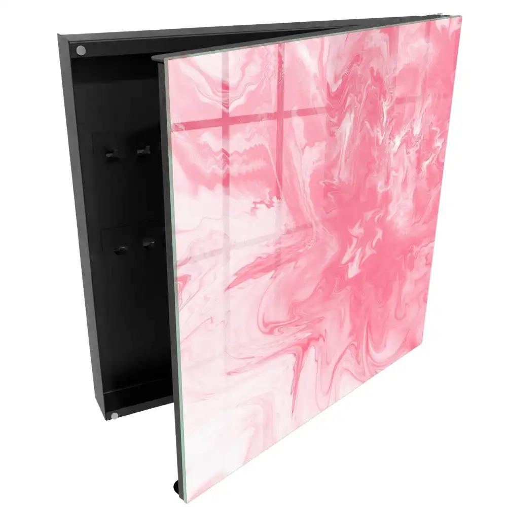 Dulap cu chei cu design abstract roz