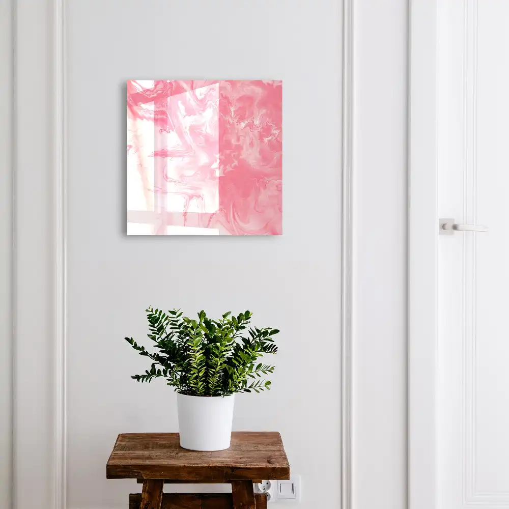 Dulap cu chei cu design abstract roz