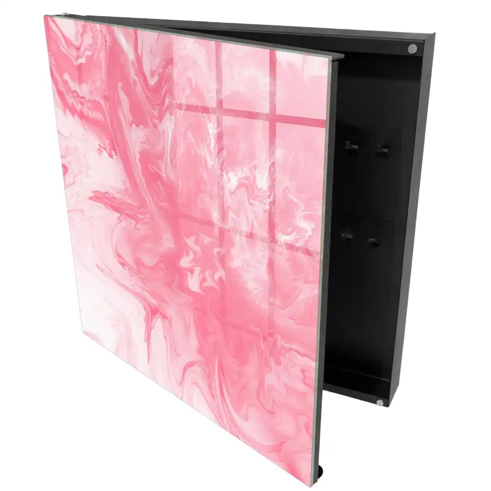 Dulap cu chei cu design abstract roz