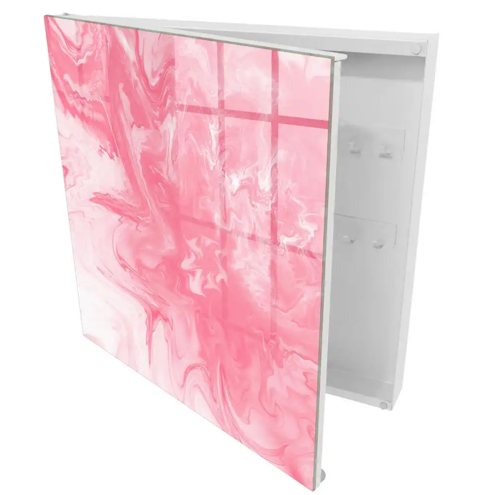Dulap cu chei cu design abstract roz