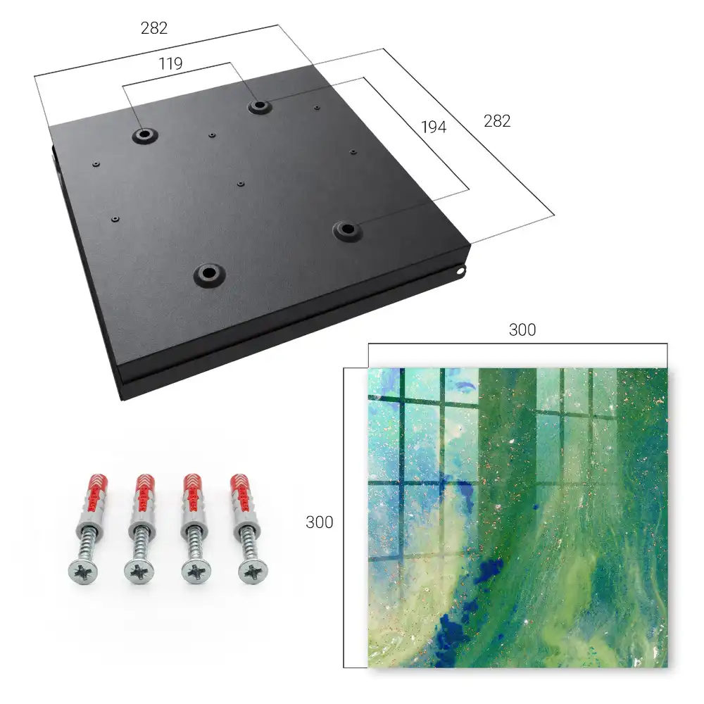 Dulapior pentru chei cu design colorat și detalii decorative