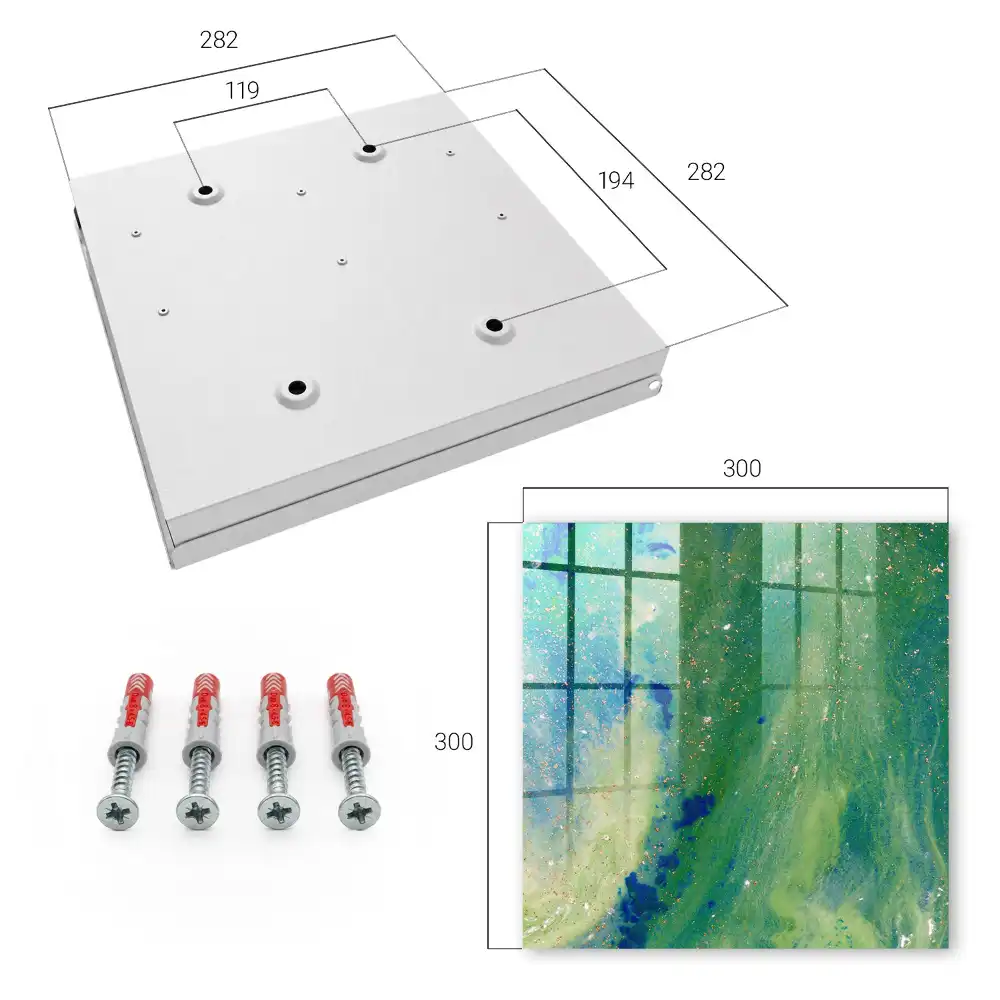 Dulapior pentru chei cu design colorat și detalii decorative