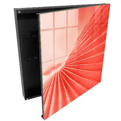 Casetă pentru chei cu model geometric colorat