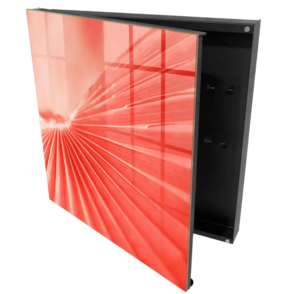 Casetă pentru chei cu model geometric colorat