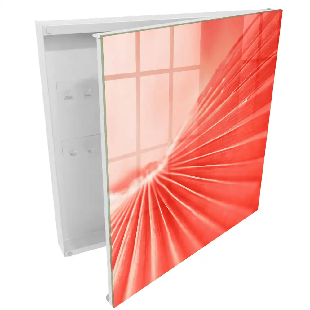Casetă pentru chei cu model geometric colorat