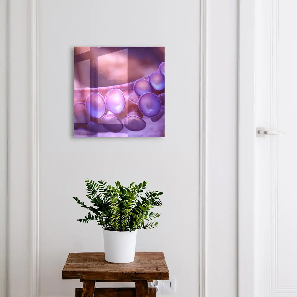 Dulapior pentru chei violet cu design misterios