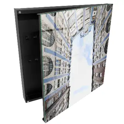 Casetă pentru chei cu design arhitectural scurt și vedere deschisă