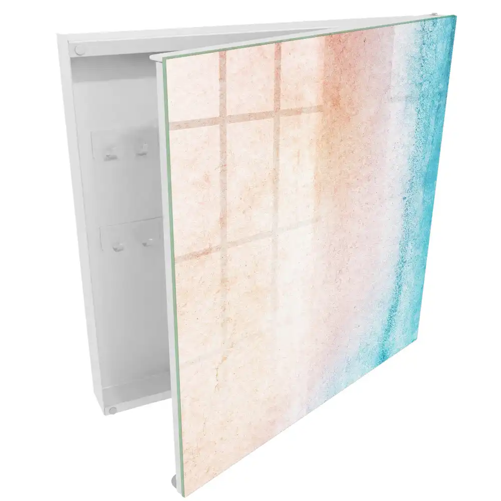 Suport pentru chei de perete cu design gradient și structură pastelată