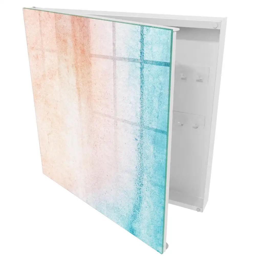 Suport pentru chei de perete cu design gradient și structură pastelată