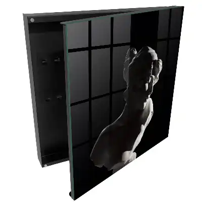 Dulapior pentru chei cu design sculptural în lumină și umbră
