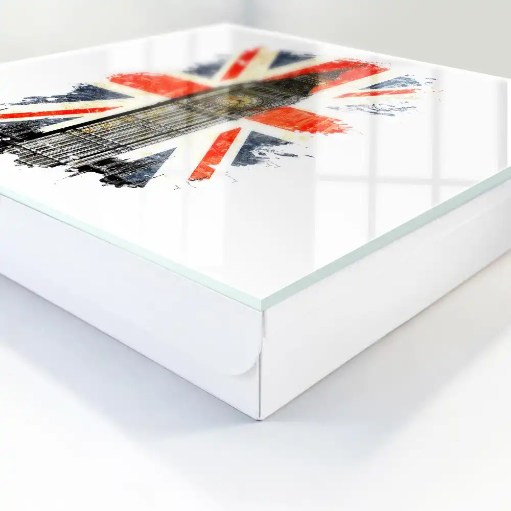Suport de perete pentru chei cu design Turnul cu Ceas și steagul britanic
