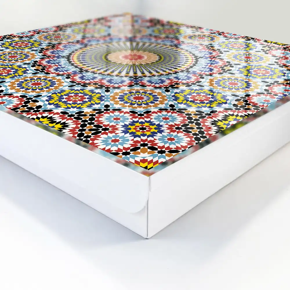Suport de chei pentru perete cu design dinamic și modele mozaic colorat