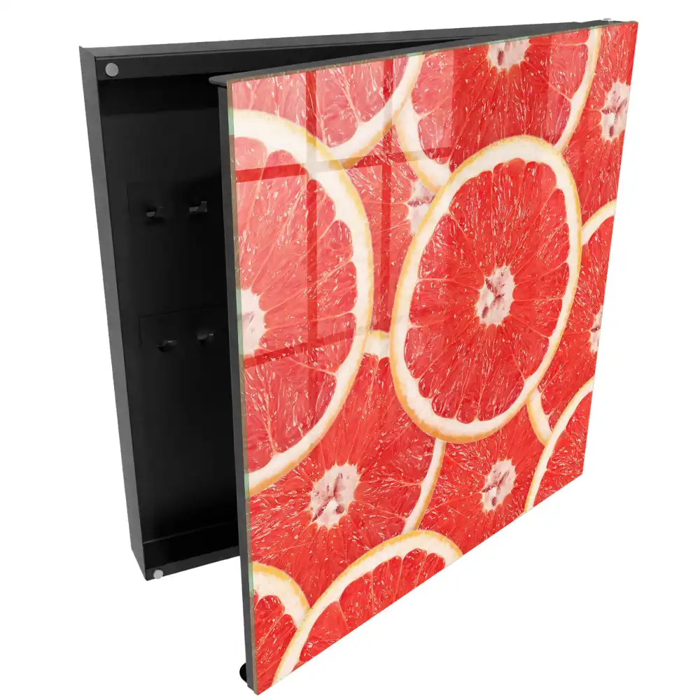 Casetă pentru chei cu model grapefruit și design fresh