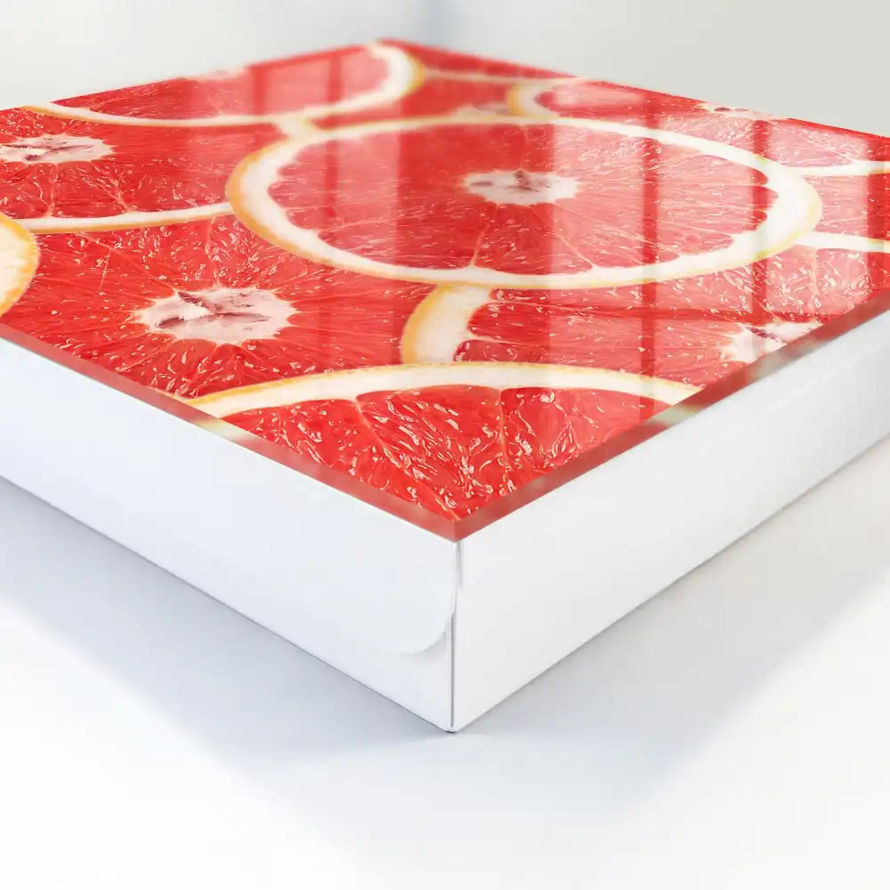 Casetă pentru chei cu model grapefruit și design fresh