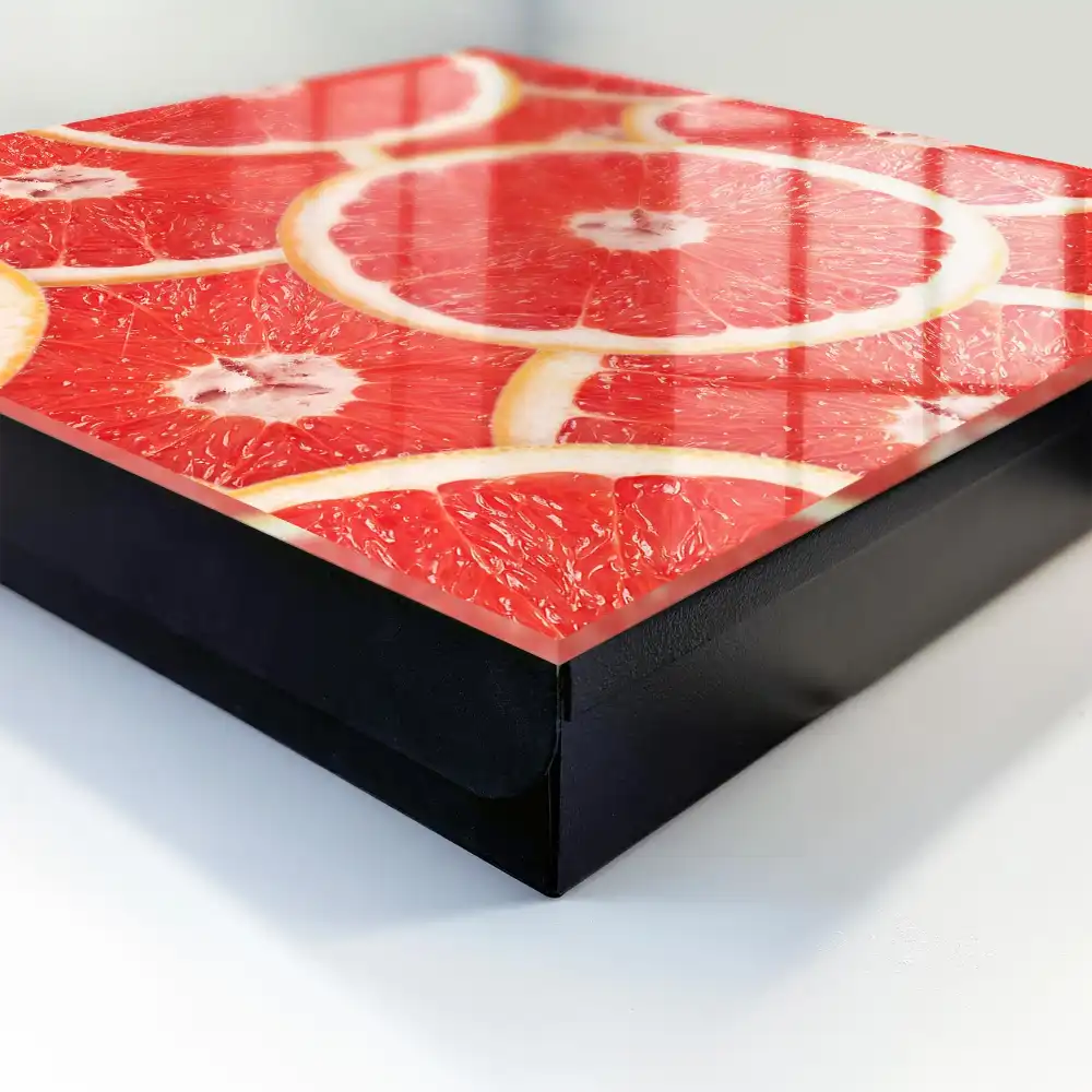 Casetă pentru chei cu model grapefruit și design fresh