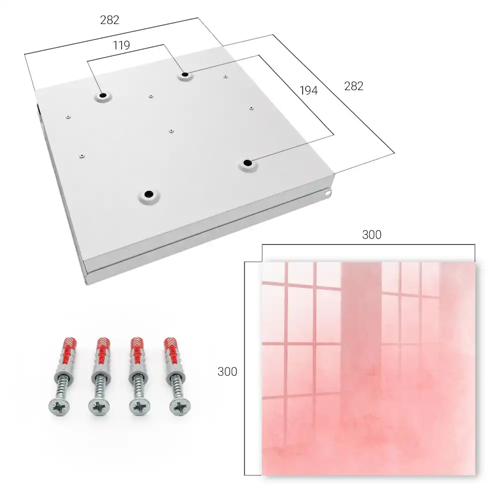 Dulapior pentru chei cu design roz delicat și model subtil