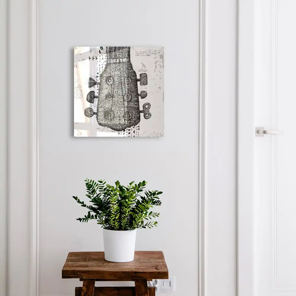 Casetă de chei cu design grafic minimalist și detalii remarcabile