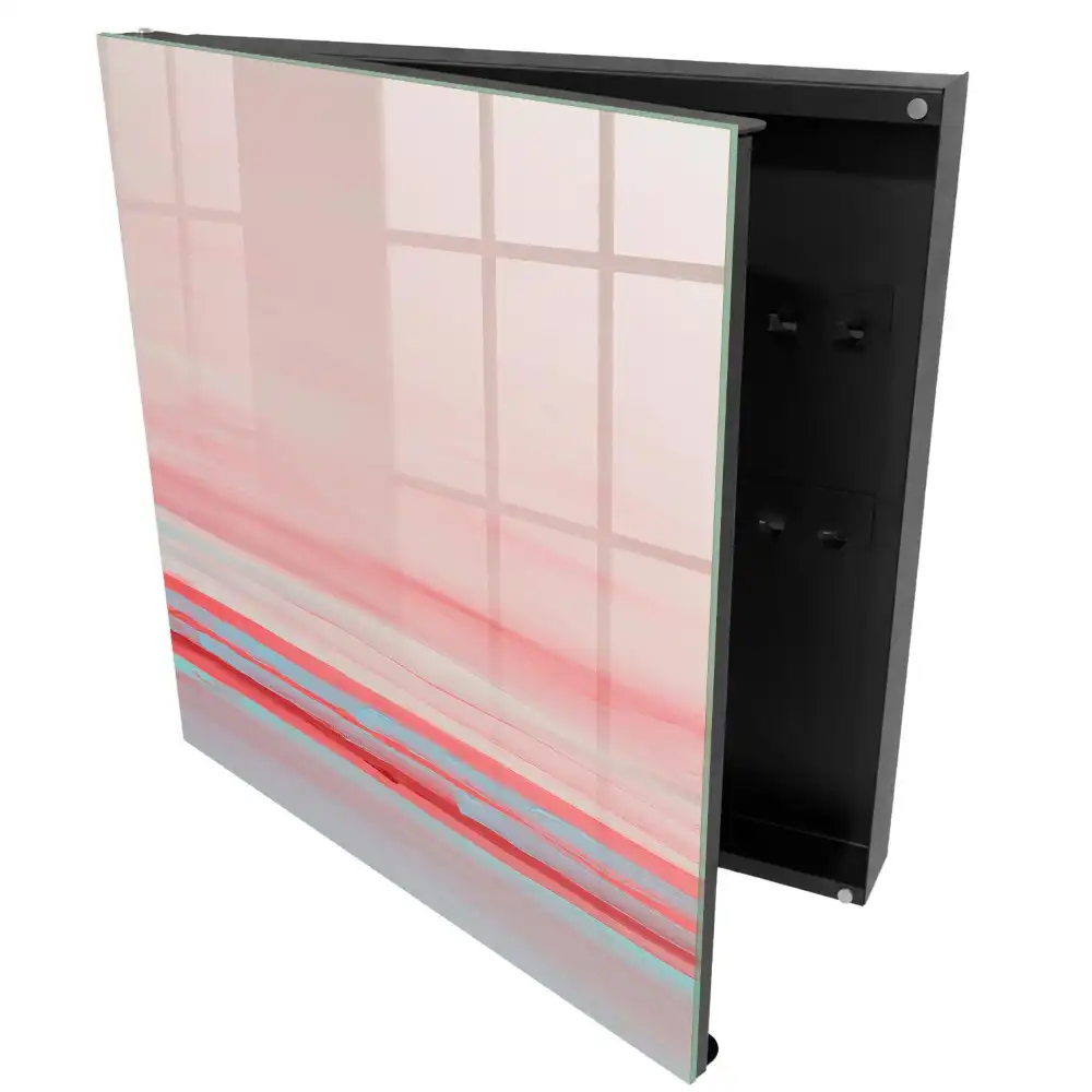 Casetă pentru chei în culori pastelate cu design minimalist