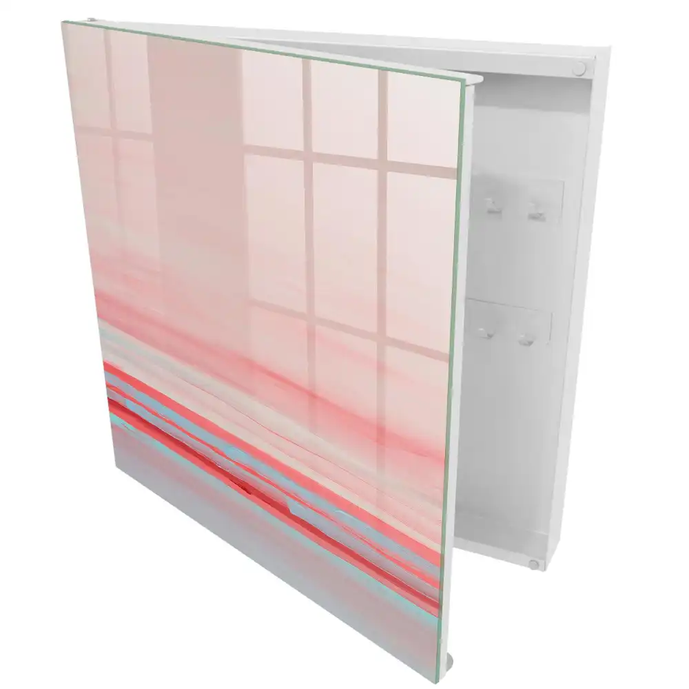 Casetă pentru chei în culori pastelate cu design minimalist