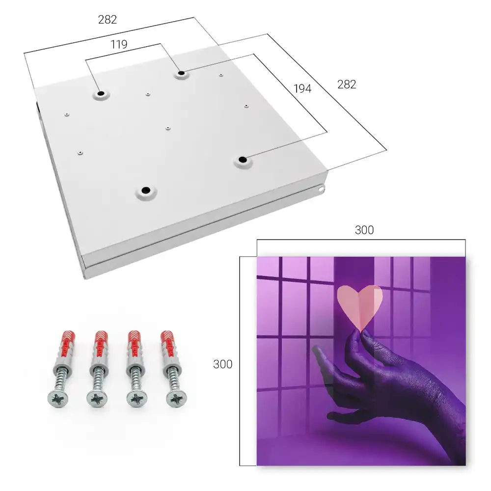 Casetă de chei manuală cu design în formă de inimă și contrast emoțional
