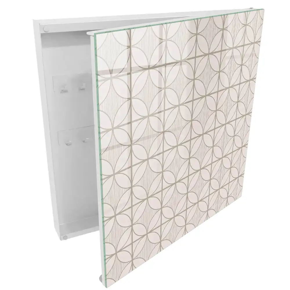 Casetă pentru chei cu design geometric elegant