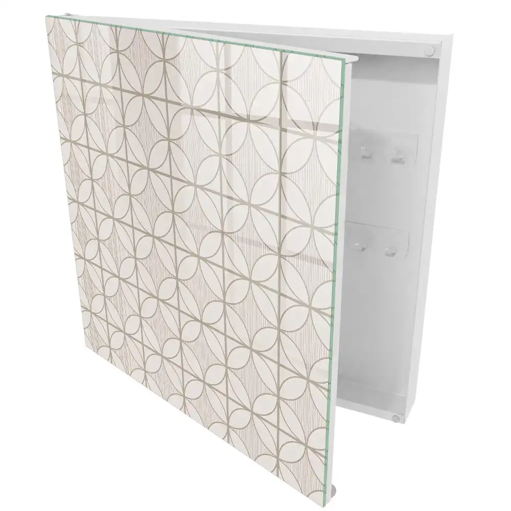Casetă pentru chei cu design geometric elegant