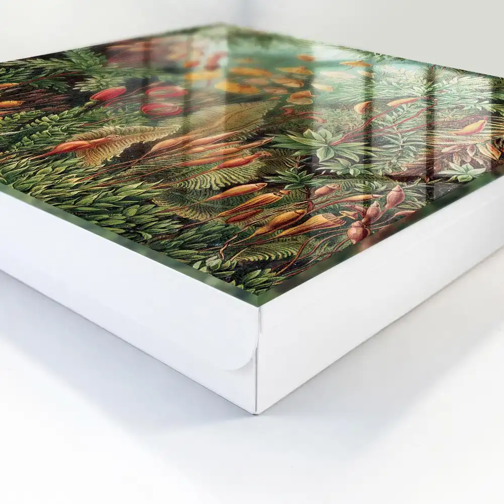 Casetă pentru chei cu design floral în nuanțe calde