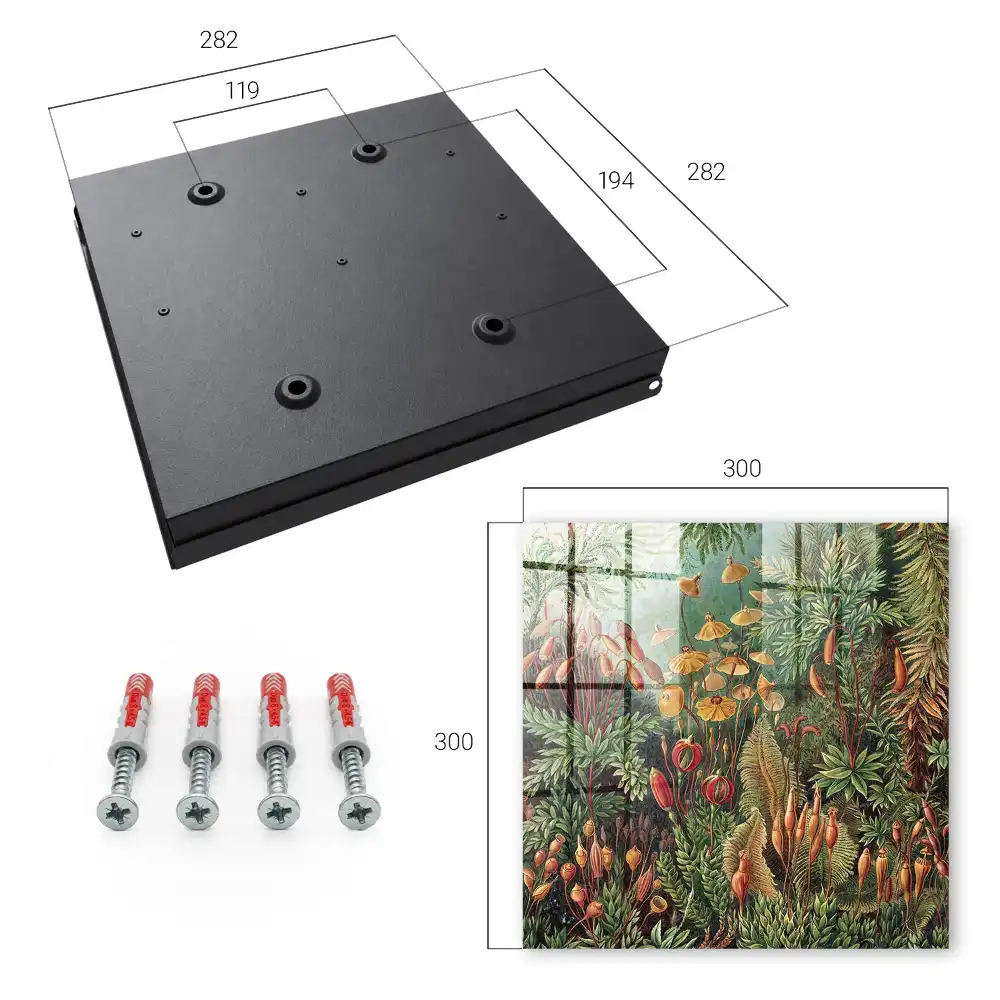 Casetă pentru chei cu design floral în nuanțe calde