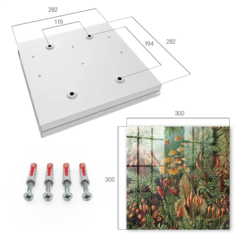 Casetă pentru chei cu design floral în nuanțe calde
