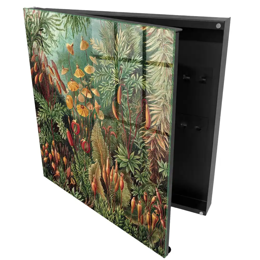 Casetă pentru chei cu design floral în nuanțe calde