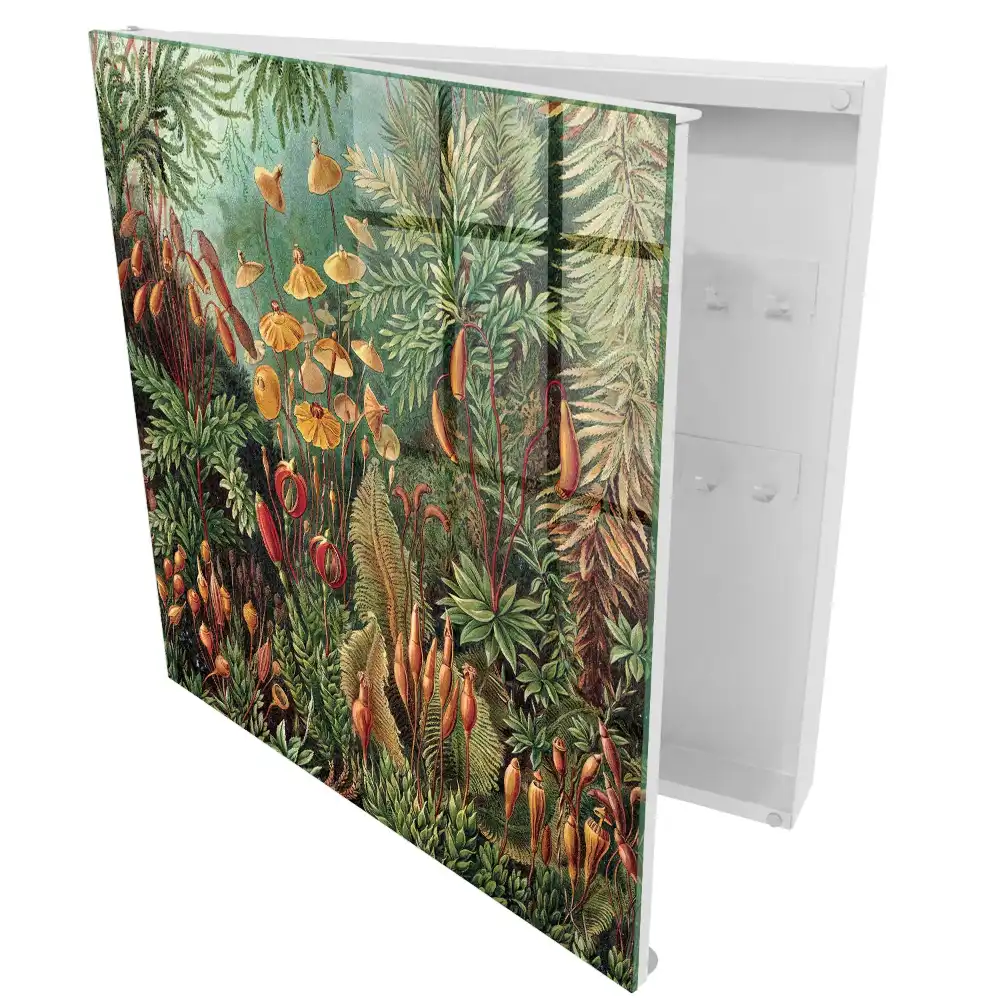 Casetă pentru chei cu design floral în nuanțe calde