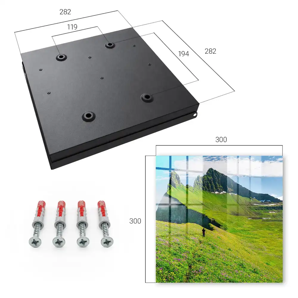 Dulapior pentru chei cu design deal verde și cer albastru