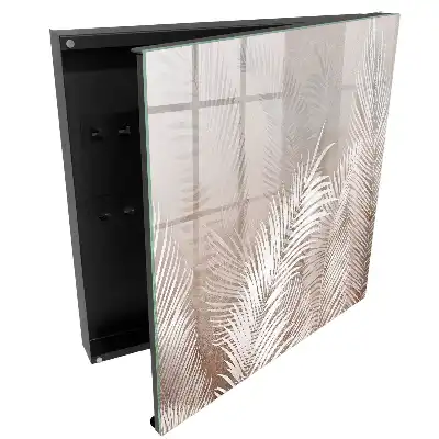 Dulăpior pentru chei cu model decorativ de frunze pastelate