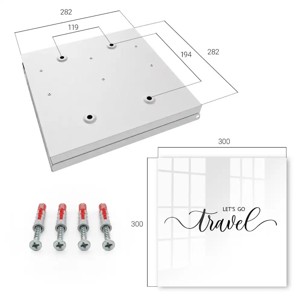 Dulapior pentru chei cu design elegant și inscripție motivațională