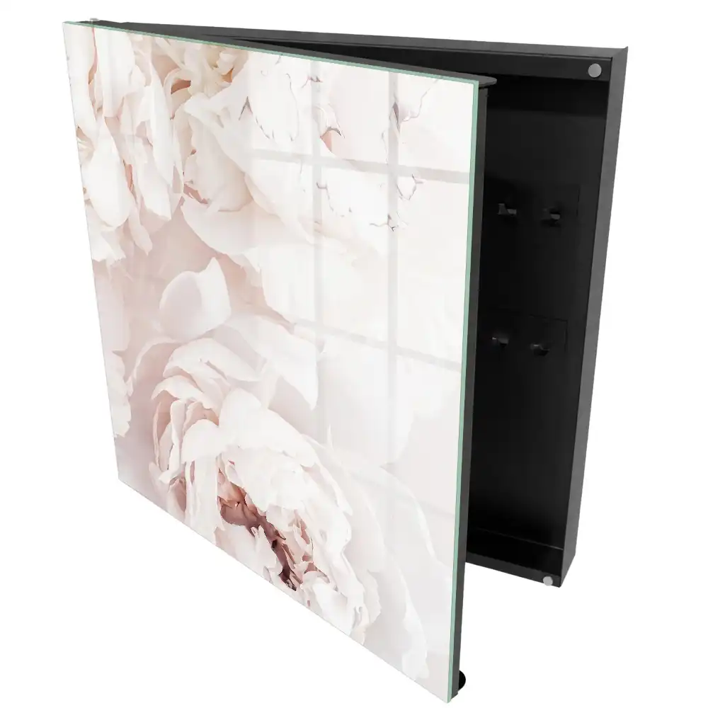 Dulapior pentru chei cu design floral în tonuri pastelate