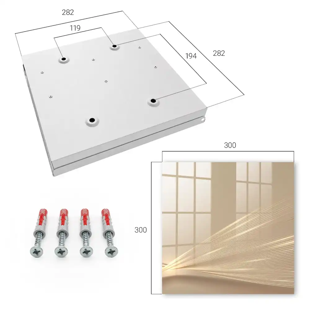 Dulapior pentru chei cu design armonios și culori delicate