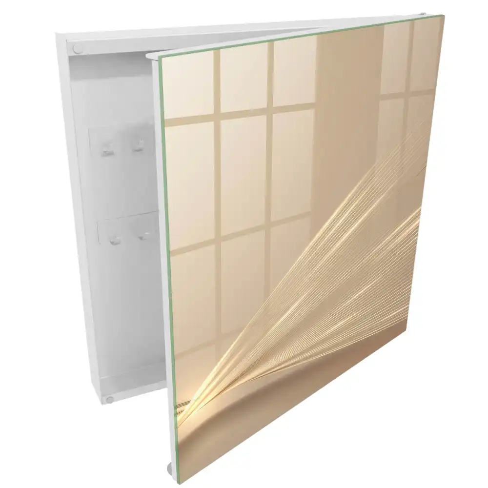Dulapior pentru chei cu design armonios și culori delicate