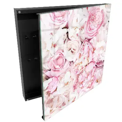 Dulapior pentru chei cu model floral pastelat elegant