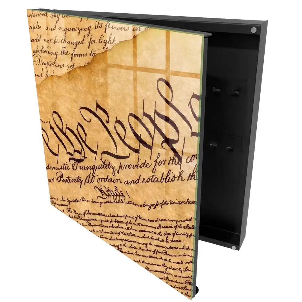 Suport decorativ pentru chei cu scriere elegantă