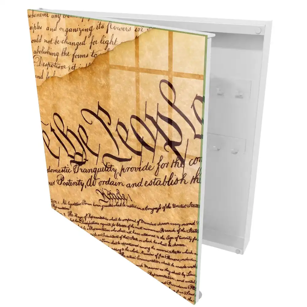 Suport decorativ pentru chei cu scriere elegantă