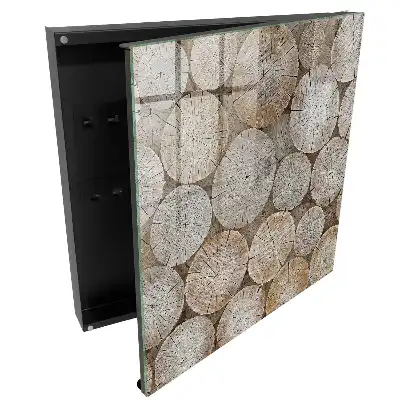 Suport de perete pentru chei din trunchi de copac cu design armonios